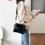 Scrub Leather Pu Leather SML Bucet Bags for Women Branded Oulder Handbags Trend Hand Bag Crossbody Bag