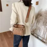 Scrub Leather Pu Leather SML Bucet Bags for Women Branded Oulder Handbags Trend Hand Bag Crossbody Bag