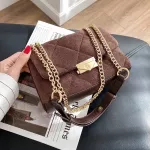 Winter PU Leather Chain Crossbody Bags Handbags and SES Fe Travel Luxury Trending Cross Body