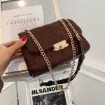 Winter PU Leather Chain Crossbody Bags Handbags and SES Fe Travel Luxury Trending Cross Body
