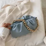 Folded Sml Bag Fe Popular Wild Chain One Oulder Mesger Bag Cloud Bag Ses And Handbags Tote Bags For Women