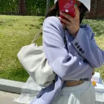 Folded Sml Bag Fe Popular Wild Chain One Oulder Mesger Bag Cloud Bag Ses And Handbags Tote Bags For Women