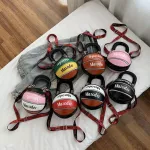 New Soulder Bags Personity Round Contrast CR Stitching Handbag Pu Leather Ladies Mesger Bag Ca Wild Basetbl Bag