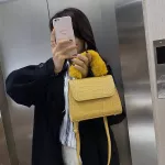 Winter F Fur Handle Handbags For Women Pu Leather Fe Oulder Bag Stone Luxury Warm Crossbody Bags For Women