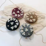 Women Round Bags Pu Leather Ell Ell Ell Ell Ell Pets Mesger Crossbor Bags Designer Single Oulder Diagon Round Bag