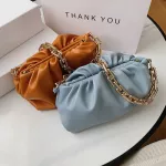 Fe Pu Leather Crossbody Bags for Women Pleated Oulder Mesger Bag Ladie Hand SG Luxury Handbag Designer