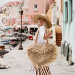 Bohian Tassel Round Large Capacity Tote Straw Bags Handmade Women Oulder Bag Mer Beach Rattan Handbags BI SES