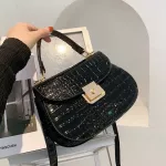 Stone Pattern Leather Crossbody Bag For Women Sac A Main Fe Oulder Bag Fe Handbags And Ses With Handle