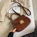 Stone Pattern Leather Crossbody Bag for Women SAC A Main Fe Oulder Bag Fe Handbags and SES with Handle