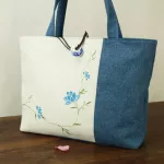 Chinese Style Flower Hand Painted Oulder Bag Cn Fabric Women Handbags Ng Bags Stitching Fe En Canvas Bag