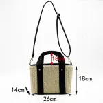Women Natur Handbag Braided New Hi Quity Rattan Bag Beach Straw Bag Crossbody Mmer Bags