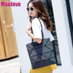 Maele Bag New Women's Geometry Lattic Bag Folding Handbag Posite Bag Free Iing