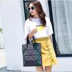 Maele Bag New Women's Geometry Lattic Bag Folding Handbag Posite Bag Free Iing
