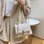 Hi Se Fe Sml Square Bag New Texture Mesger Bag Wern Style Chain Bag Luxury Oulder Bags Designer