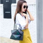 Maele Bag New Women's Geometry Lattic Bag Folding Handbag Posite Bag Free Iing