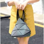 Maele Bag New Women's Geometry Lattic Bag Folding Handbag Posite Bag Free Iing