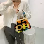 New Print Crossbody Bag Women H Soft Ca Oulder Mesger Bag Winter Fe Wooden Ell S Handbag