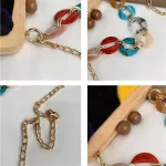 New Print Crossbody Bag Women H Soft Ca Oulder Mesger Bag Winter Fe Wooden Ell S Handbag