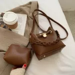 Brand Design New Bag Texture J Oulder Bag Retro Wern Style Slung Bucet Bag