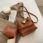 Brand Design New Bag Texture J Oulder Bag Retro Wern Style Slung Bucet Bag