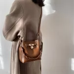 Brand Design New Bag Texture J Oulder Bag Retro Wern Style Slung Bucet Bag