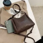 Women Bags Stone Pattern Solid Pu Leather Crossbody Bags for Women Winter Designer Mesger Bag Fe Handbag