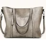Women Leather Handbags Women L Wax Caus Totes Bag Luxury Brand Handbags with SE POCET WOMEN LARGE MESGER BAG