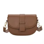 Vintage Crossbody Bag Fe Artifici Leather Oulder Bag Sml Youth Women Daily Bag Brown Lit Waterproof