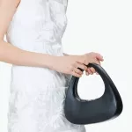[BXX] Women New Trangle SML Round Bag Goose Egg Bag Bag PU Leather Flap Personity L-Match Tide 18A1464