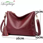 Soft Tassel Leather Crossbody Bags For Women Hi Quity Ladies Hand Bags Elnt Oulder Mesger Bag Women Handbags