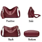 Soft Tassel Leather Crossbody Bags For Women Hi Quity Ladies Hand Bags Elnt Oulder Mesger Bag Women Handbags