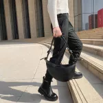 Medium Ca Moon Oulder Bags Women Spring MMER Beach Oulder Bags Pu Leather Handbag SE Branded Designer