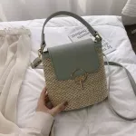 Hotsell Mmer Rattan Oudler Bag Handmade Beach Bag Women Wen Bucet Bag Ins-Free Iing