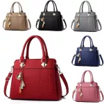 Pu Leather Brdery Women Handbags Totes Bag -Handle Crossbody Oulder Bags Handle Tassel Mesger Bag