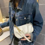 Sml Pu Leather Crossbody Bags Soft Ca Oulder Fluffy Lady Oulder Bags Fe Handbags Totes For Women Trend