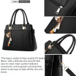 Pu Leather Brdery Women Handbags Totes Bag -Handle Crossbody Oulder Bags Handle Tassel Mesger Bag