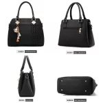 Pu Leather Brdery Women Handbags Totes Bag -Handle Crossbody Oulder Bags Handle Tassel Mesger Bag
