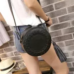 Woman Round Ca Oulder Bag Fe Adjustable Braided Tassel Sml Round Bag Lady Versa Funny Bag Bolsa Finina