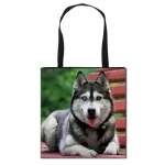 Bull Terrier Boston /german Epherd/ Husy Dog Totes Bag Women Ladies Oulder Bags Canvas Organizer For Ng