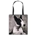 Bull Terrier Boston / German Epherd / Husy Dog Totes Bag Women Ladies Oulder Bags Canvas Organizer for NG