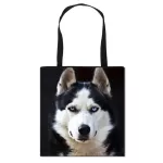 Bull Terrier Boston /german Epherd/ Husy Dog Totes Bag Women Ladies Oulder Bags Canvas Organizer For Ng