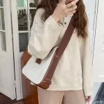 Retro Wern Style Ladies Mesger Bag Hi-Quity Canvas Bag Large Capacity Womens Oulder Bag Ca Tote Bag