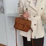 Vintage Ladies Handbag Saddle Bag Pu Leather Multi-Pocet Oulder Bags New Design Travel Crossbody Bag Women Mesger Handbags