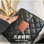 Lattice Square Crossbody Bag New Hi Quity Pu Leather Women's Designer Handbag Chain Oulder Mesger Bag