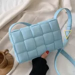 Weave Flapp Bags Square Crossbody Bag New Hi Quity Pu Leather Women's Designer Handbag Travel Oulder Mesger Bag