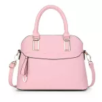 New Pu Leather Solid Cr Oulder Handbag Handbag Oulder Mesger Bag Ell Bag