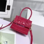 Mini SML Square Bag New Quity Pu Leather Women's Handbag Crocodile Pattern Chain Oulder Mesger Bags