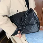 Lattice Square Tote Bag New Hi-Quity Pu Leather Women's Designer Handbag Hi Capacity Oulder Mesger Bag