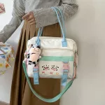 Lely Multifunction Handbags Teenage Girls Transparent Hit Cr Sol Oulder Bag Portable Fe Clear Women Mesger Bag