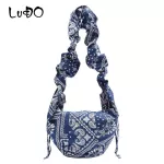 CN PLEY PATTERN PRINTING HOBO BAG GYPSY HIIE PLEated Belt Cute SG MESGER BAG FE TENGER YUTH BOHIAN BOHO